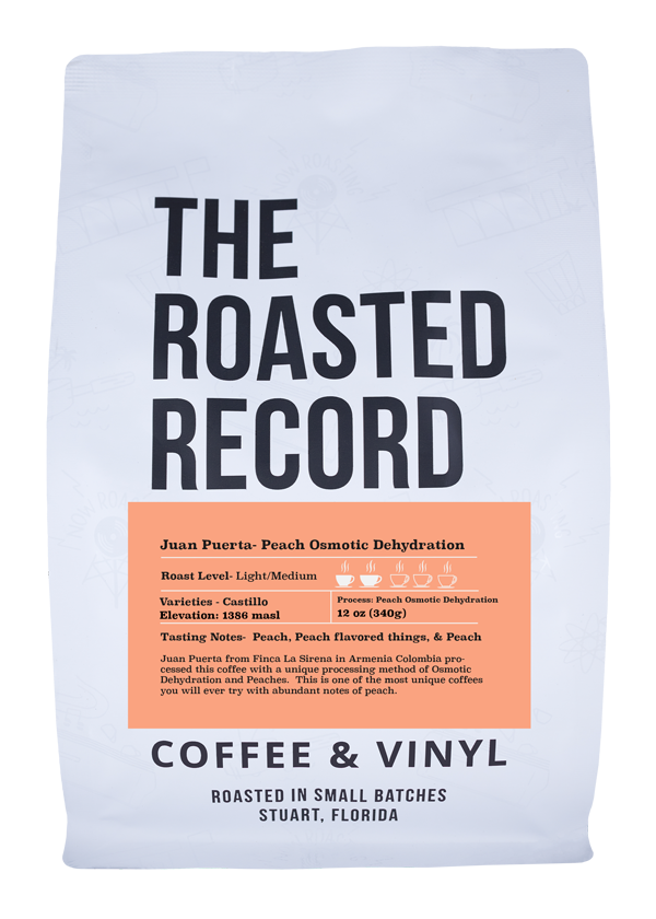 Juan Puerta - Sens Coffee Peach Osmotic Dehydration Process | Single Origin Coffee Beans.