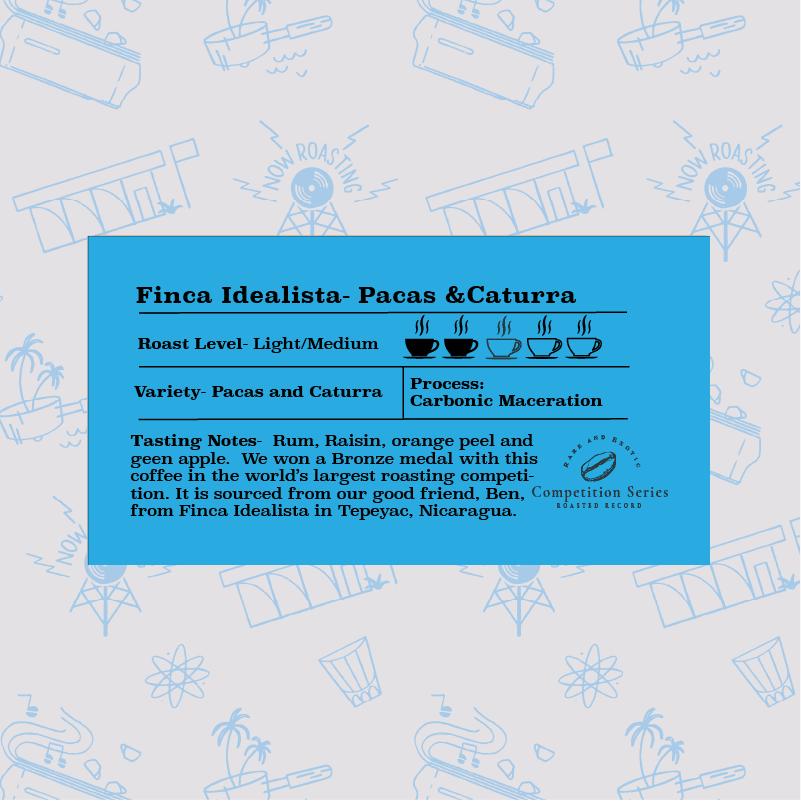 Finca Idealista- Pacas and Caturra *Competition Series* | The Roasted Record Coffee Shop & Roaster - Stuart Florida.