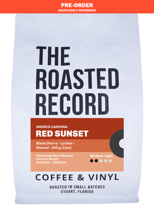 PRE-ORDER · Red Sunset | Semi-Washed Colombian Coffee Grown by PRE-ORDER · Red Sunset | Semi-Washed Colombian Coffee Grown by